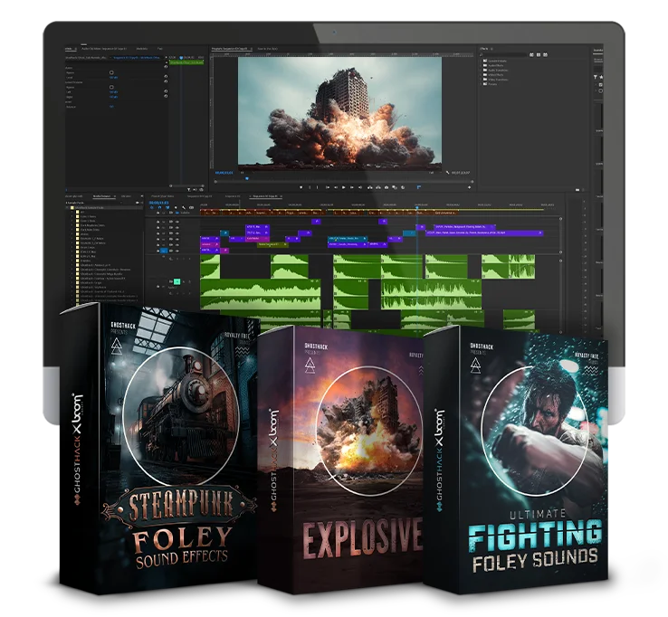 this bundle is full of foley like steampunk mechanics, explosions and fighting sounds