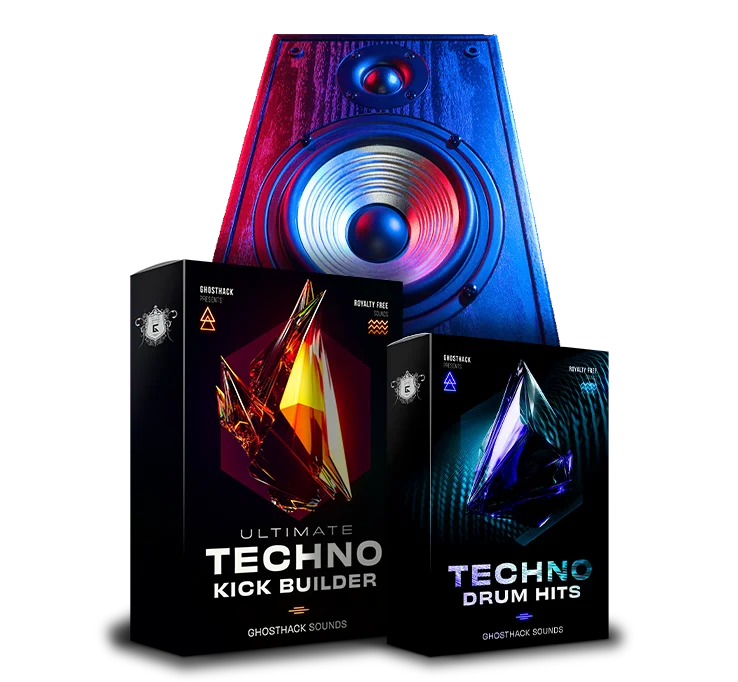2 Drum Packs: Techno Drum Hits and the ultimate Kick Builder