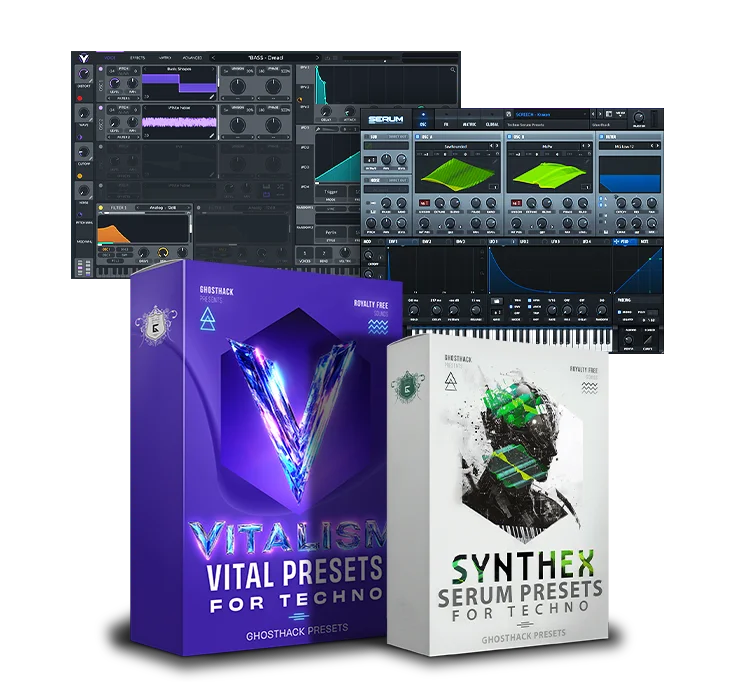 2 Preset Packs inside the Titan Techno Bundle (for Vital and Serum)